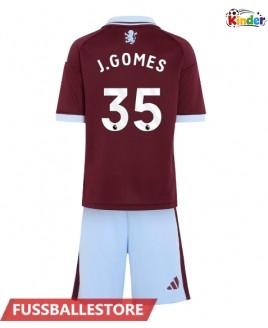 Günstige Aston Villa Joao Gomes #35 Heimtrikotsatz Kinder 2026-27 Kurzarm (+ Kurze Hosen)
